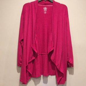 IZOD-Pink Drape Sweater